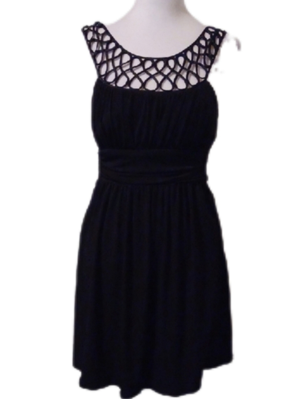 <> Love Tease Sleeveless Black Dress with Cute Back Women's Size Small